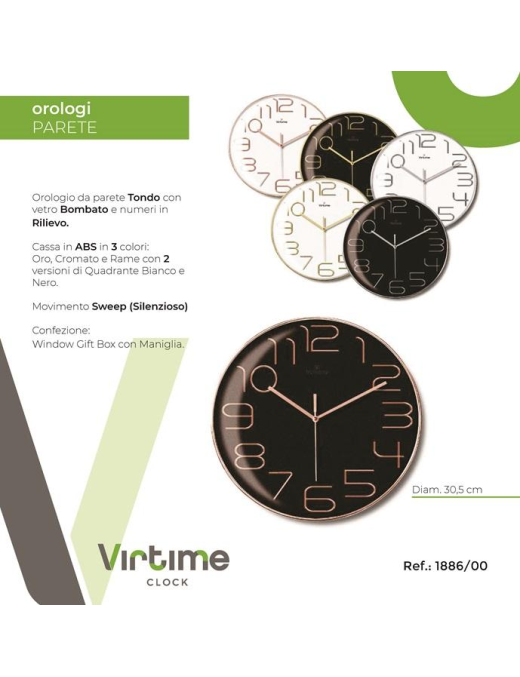 OROLOGIO PARETE ABS 30,5cm