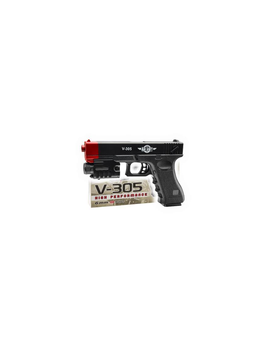 PISTOLA V-305 AIR SOFT CALIBRO 6mm