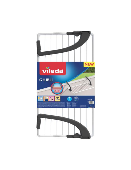 VILEDA GHIBLI RESIN BALCONY CLOTHING RACK 99x54x26cm