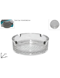 ROUND GLASS ASHTRAY