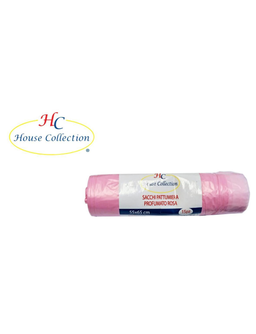 SACCHI PATTUMIERA PROFESSIONAL ROSA 55x65 15 PEZZI