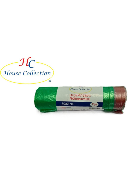 SACCHI PATTUMIERA PROFESSIONAL VERDE 55x65 15 PEZZI
