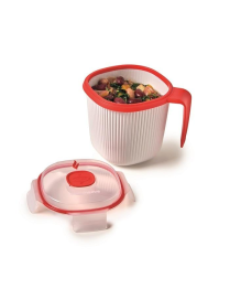LATTIERA MUG ROSSA PER MICROONDE