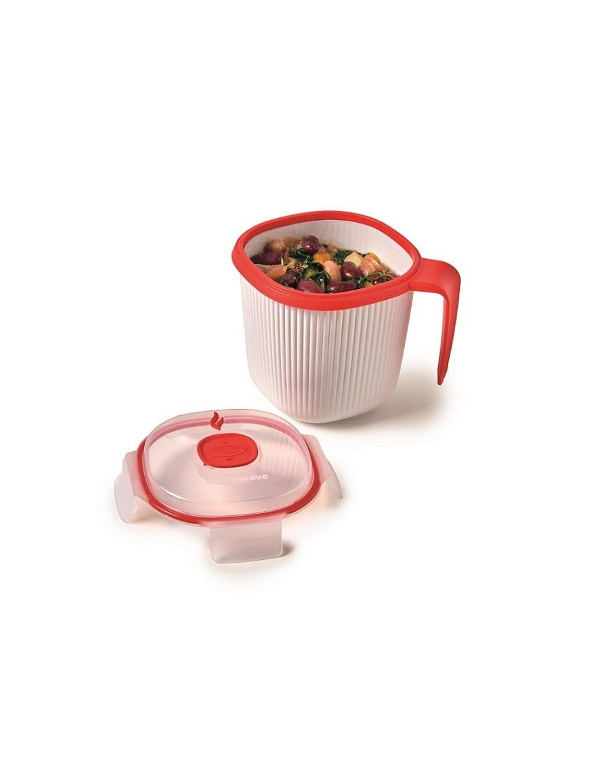 LATTIERA MUG ROSSA PER MICROONDE
