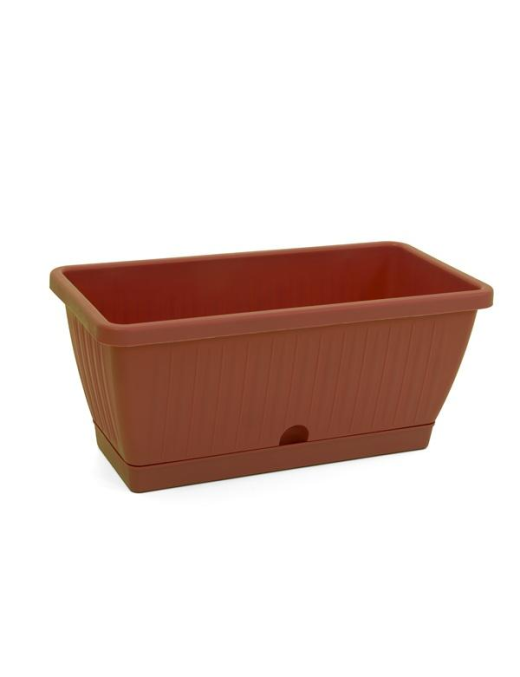 CAPRI 60 BALCONY BOX WITH SAUCER