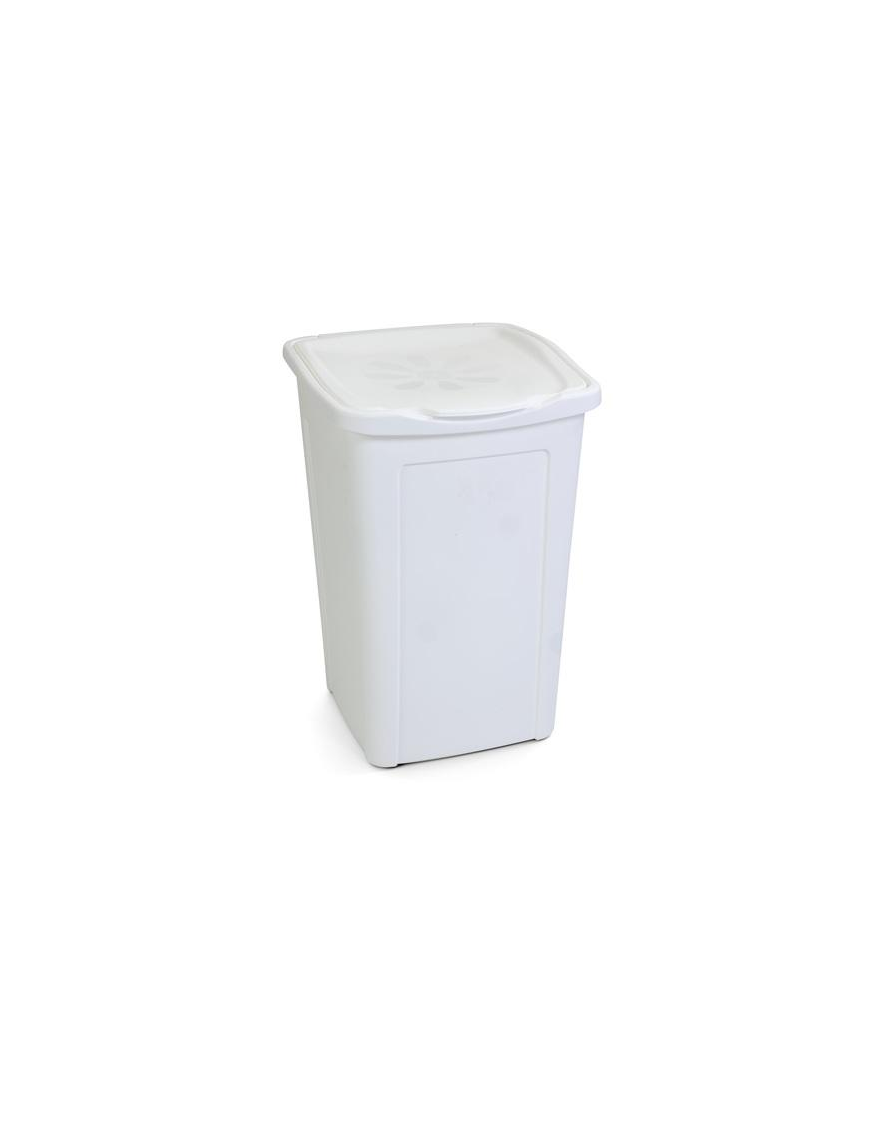 50 LITER LAUNDRY BIN MARGHERITA WHITE