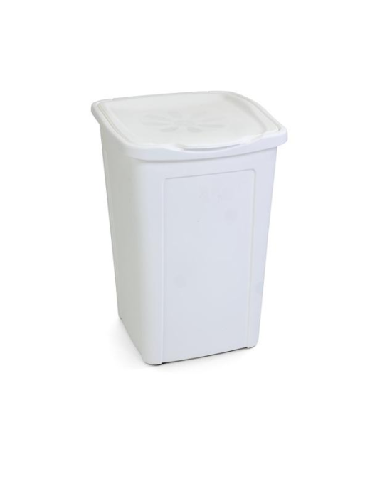 50 LITER LAUNDRY BIN MARGHERITA WHITE