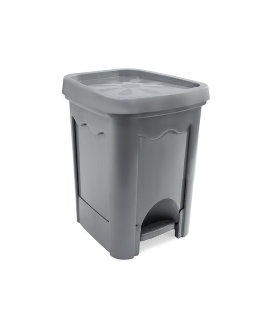 MARGHERITA 16 LITER GRAY WASTE BIN