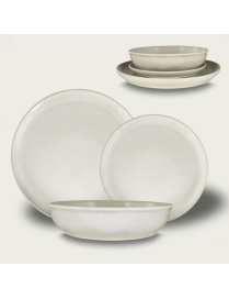 DINNER PLATE 27cm BEIGE FONT LINE