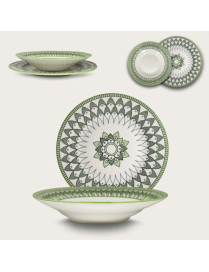 LINEA SAHARA GREEN SERVIZIO TAVOLA  12pezzi