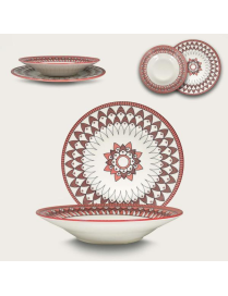 LINEA SAHARA PINK SERVIZIO TAVOLA  12pezzi