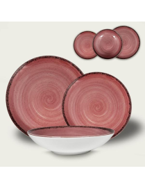 LINEA PEPPER ROSA PIATTO FONDO 20cm