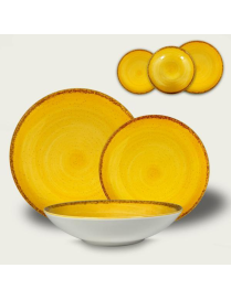 PEPPER LINE YELLOW DEEP PLATE 20cm