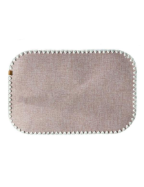 SOLID COLOR RECTANGULAR PLACEMAT 35x48 TAUPE