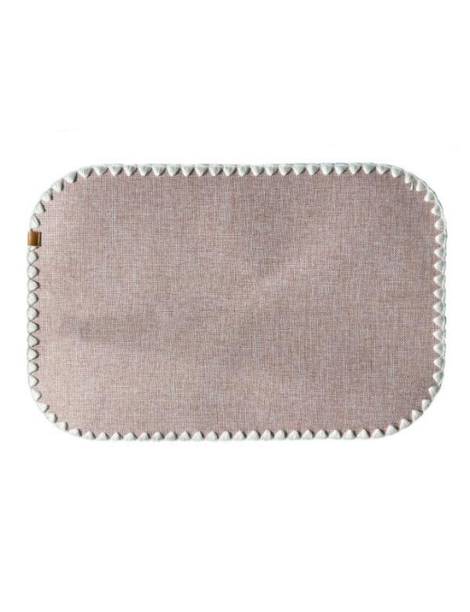 SOLID COLOR RECTANGULAR PLACEMAT 35x48 TAUPE