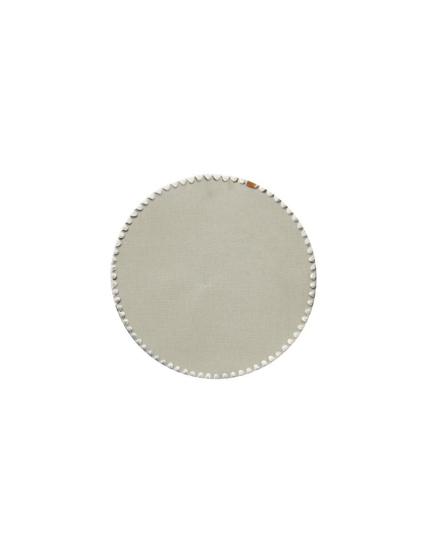 TOVAGLIETTA TINTA UNITA TONDA d.38cm BEIGE