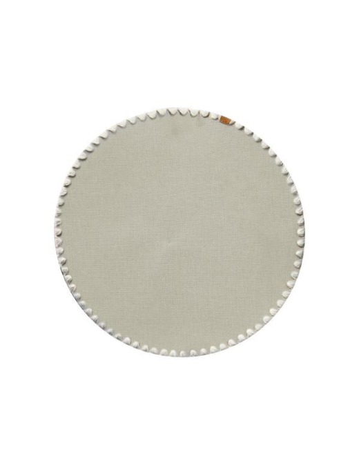 TOVAGLIETTA TINTA UNITA TONDA d.38cm BEIGE