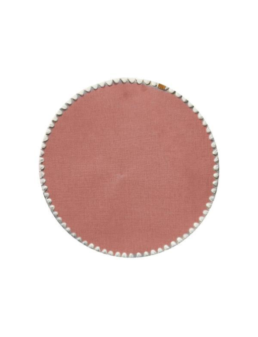 TOVAGLIETTA TINTA UNITA TONDA d.38cm ROSA
