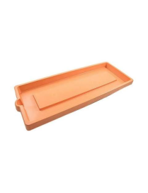 WOOD EFFECT SAUCER 60cm TERRACOTTA COLOR