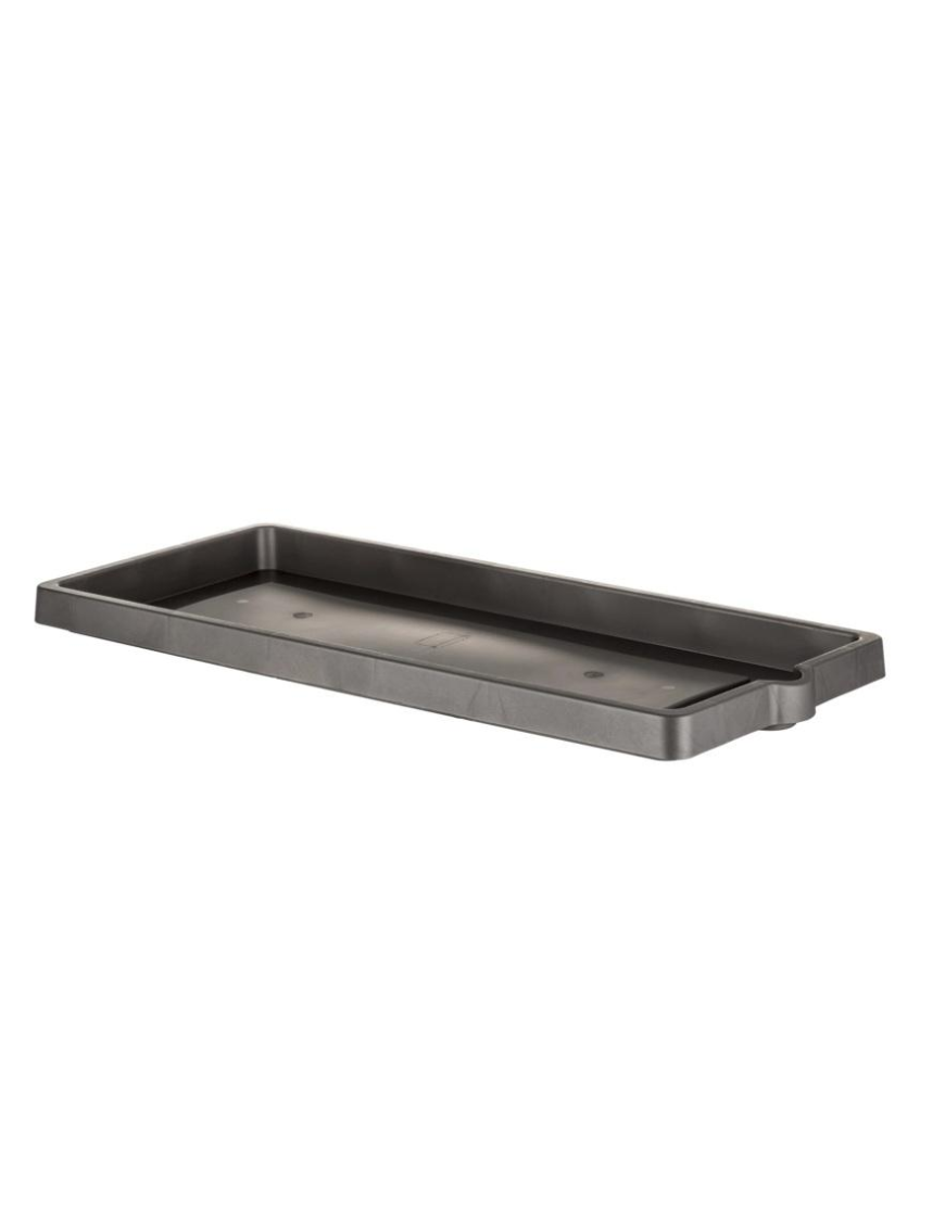 WOOD EFFECT SAUCER 60cm ANTHRACITE