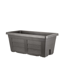 FIORIERA EFFETTO LEGNO  80cm ANTRACITE