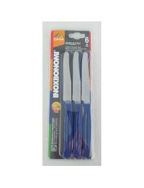 SERIE CASA COLTELLI TAVOLA 6pezzi  11cm BLU