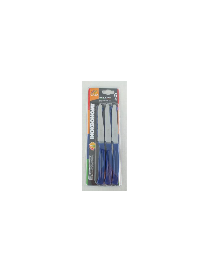 HOME SERIES TABLE KNIVES 6 pieces 11cm BLUE