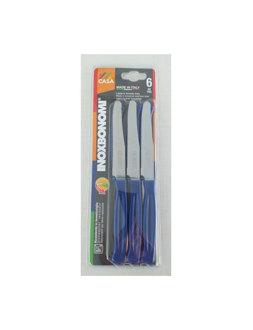 HOME SERIES TABLE KNIVES 6 pieces 11cm BLUE