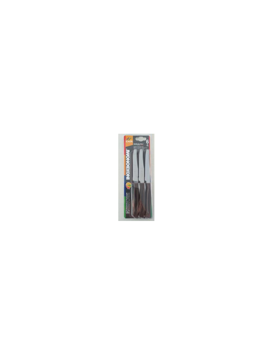 HOME SERIES TABLE KNIVES 6 pieces 11cm BROWN