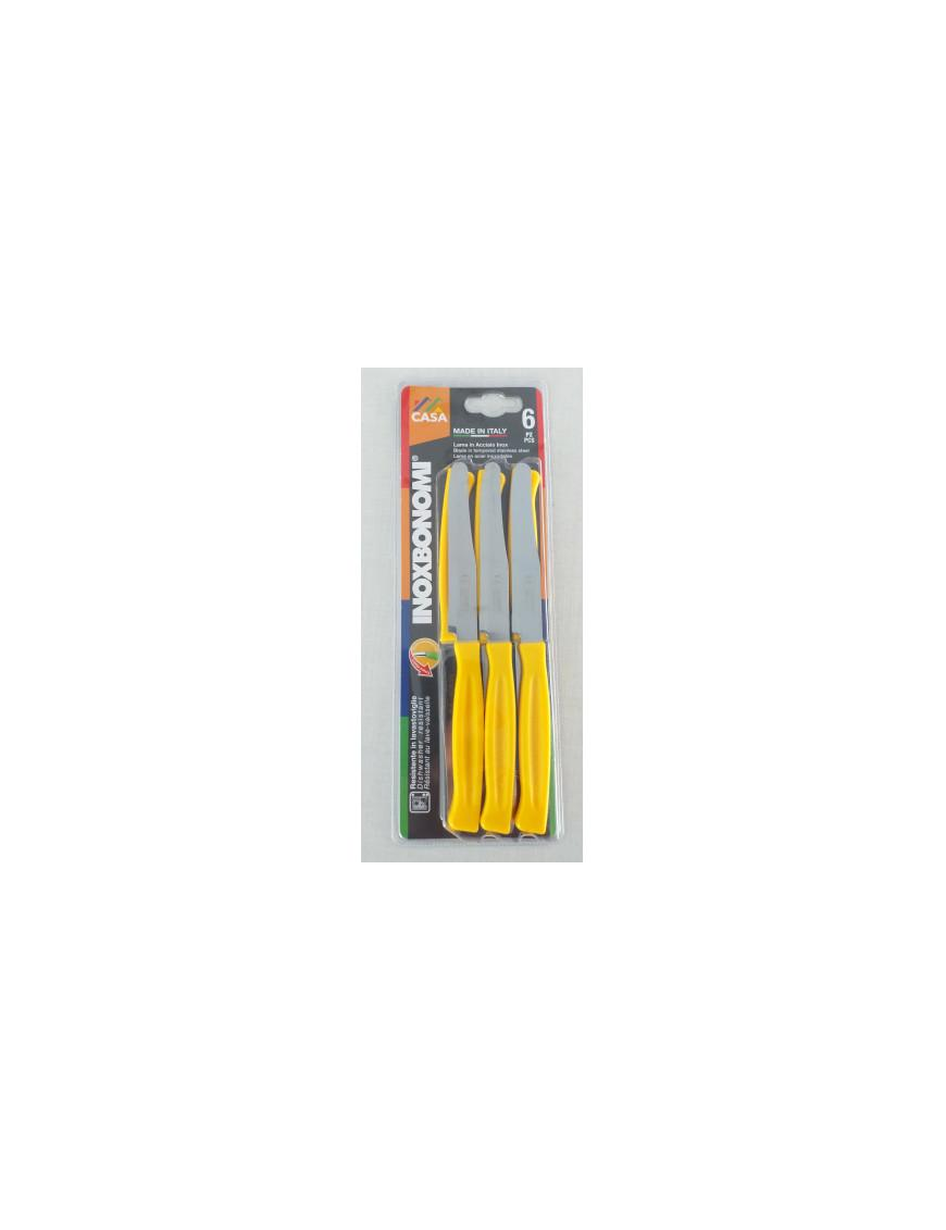 HOME SERIES TABLE KNIVES 6 pieces 11cm YELLOW
