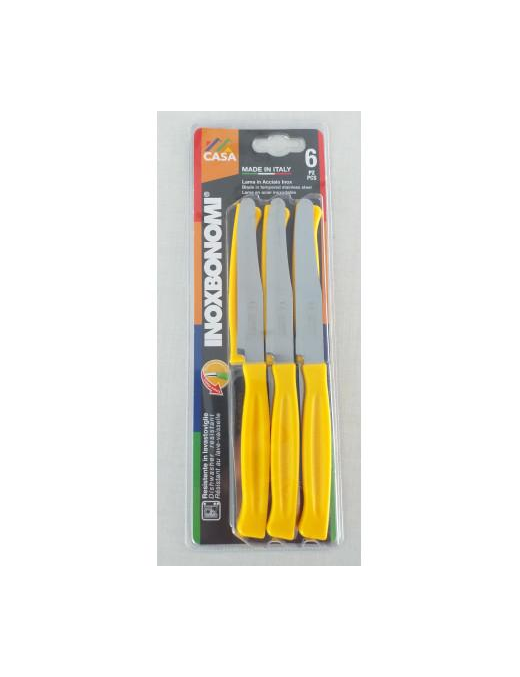 HOME SERIES TABLE KNIVES 6 pieces 11cm YELLOW