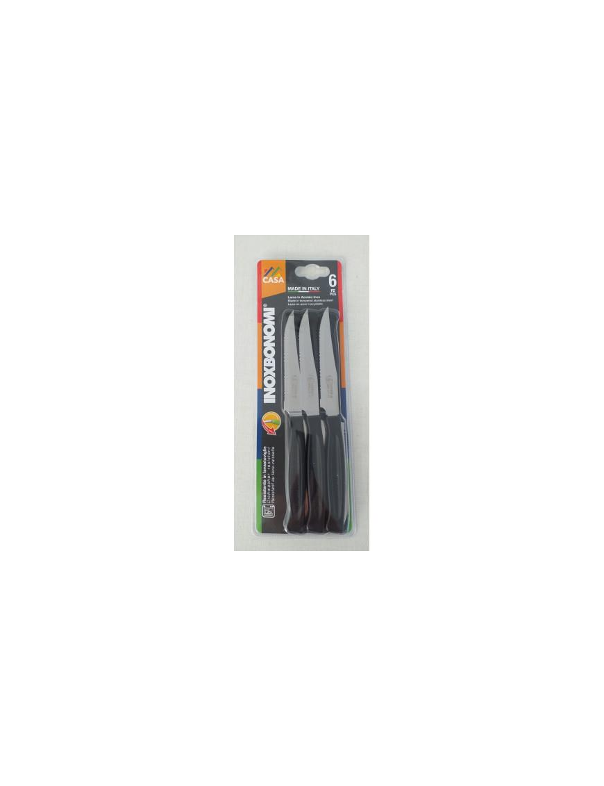 HOME SERIES STEAK KNIVES 6 pieces 11cm BLACK