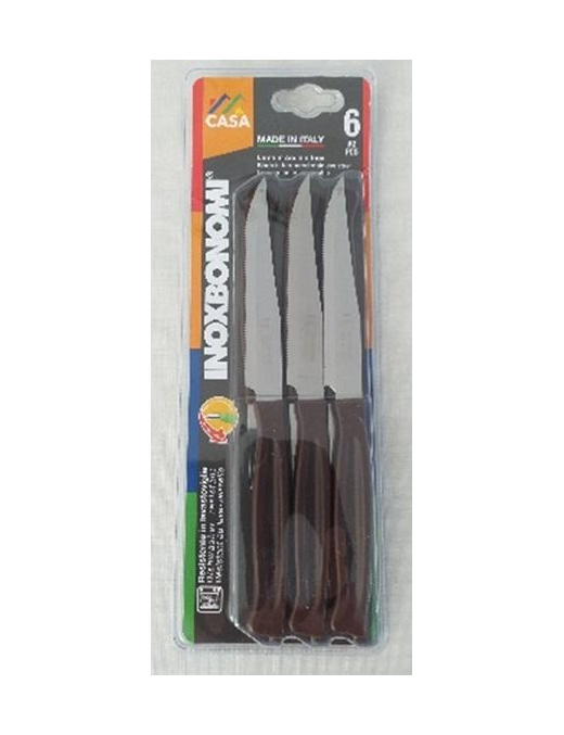 HOME SERIES STEAK KNIVES 6 pieces 11cm BROWN