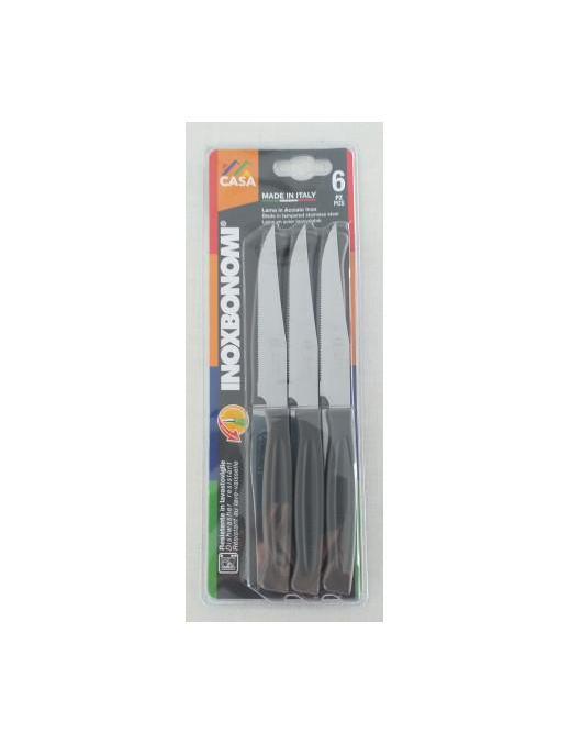 SERIE CASA COLTELLI BISTECCA 6pezzi  11cm TORTORA