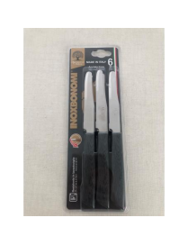 COLTELLI TAVOLA 6pezzi  NERO