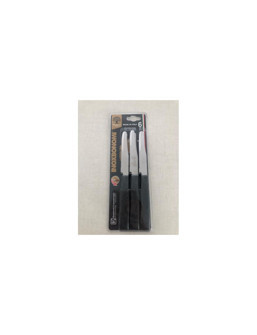 TABLE KNIVES 6 pieces BLACK