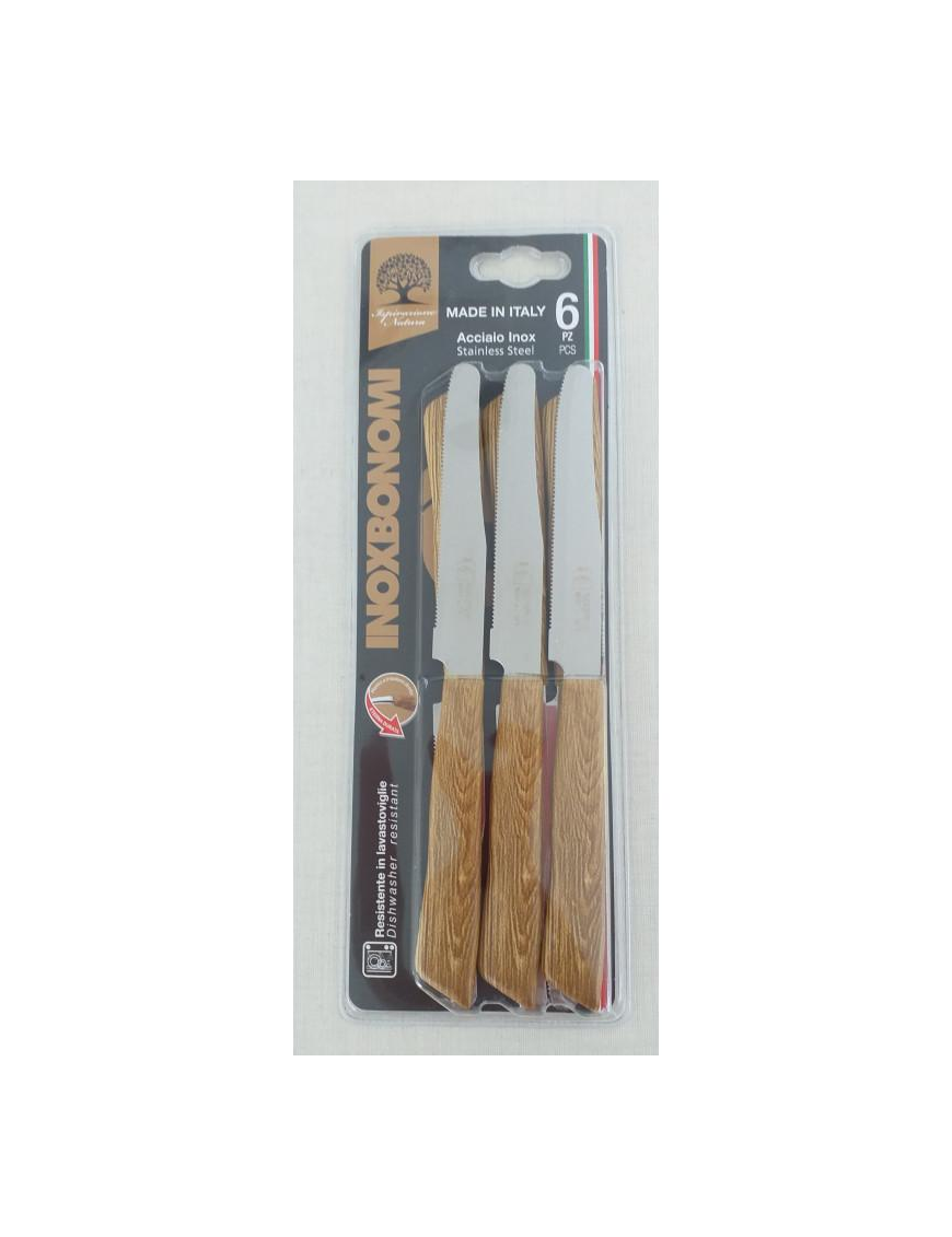 TABLE KNIVES 6 pieces OAK