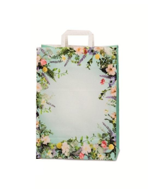 SHOPPER FLORES 27+12x37cm