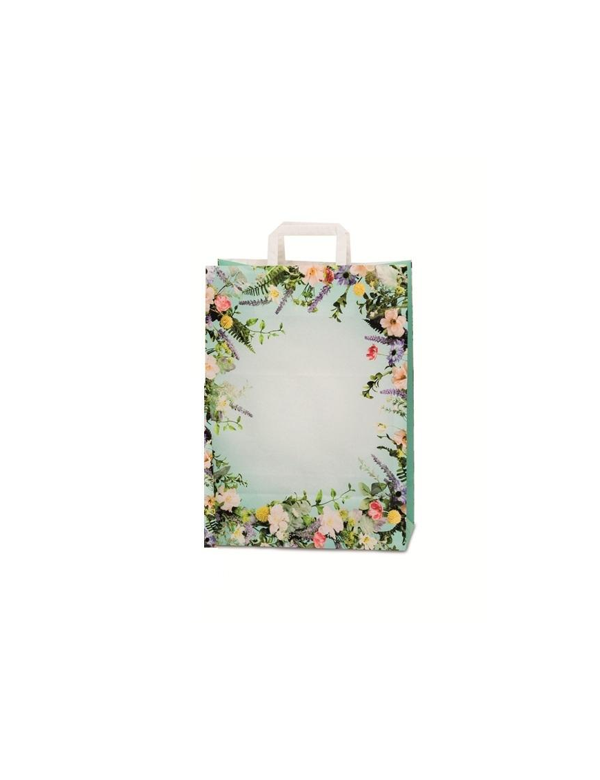 SHOPPER FLORES 27+12x37cm