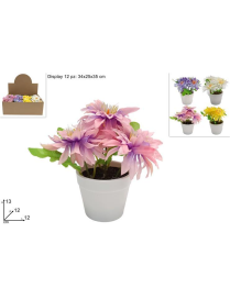 PIANTINA ARTIFICIALE PICCOLA DALIA COLORI ASSORTITI