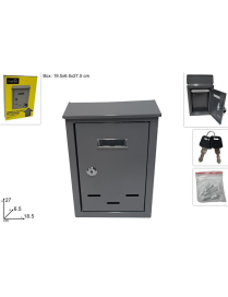 BRICO LINE GRAY MAIL BOX 27x18cm