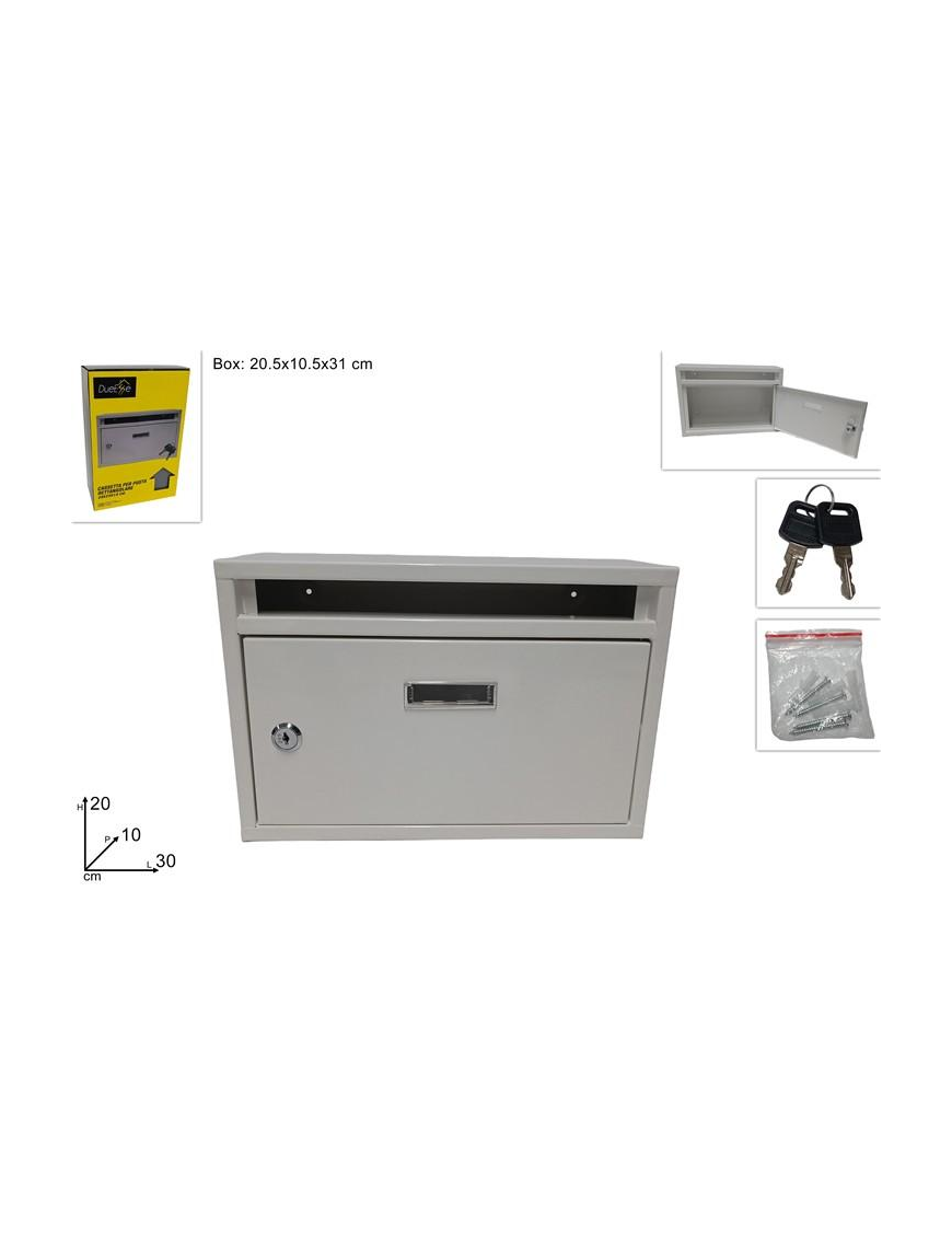 BRICO LINE WHITE MAIL BOX 30x20cm