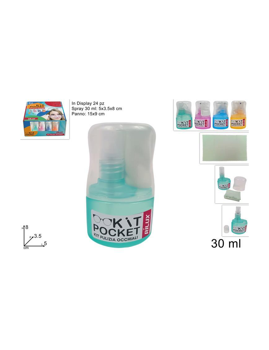 GLASS CLEANING KIT 30ml+CLOTH