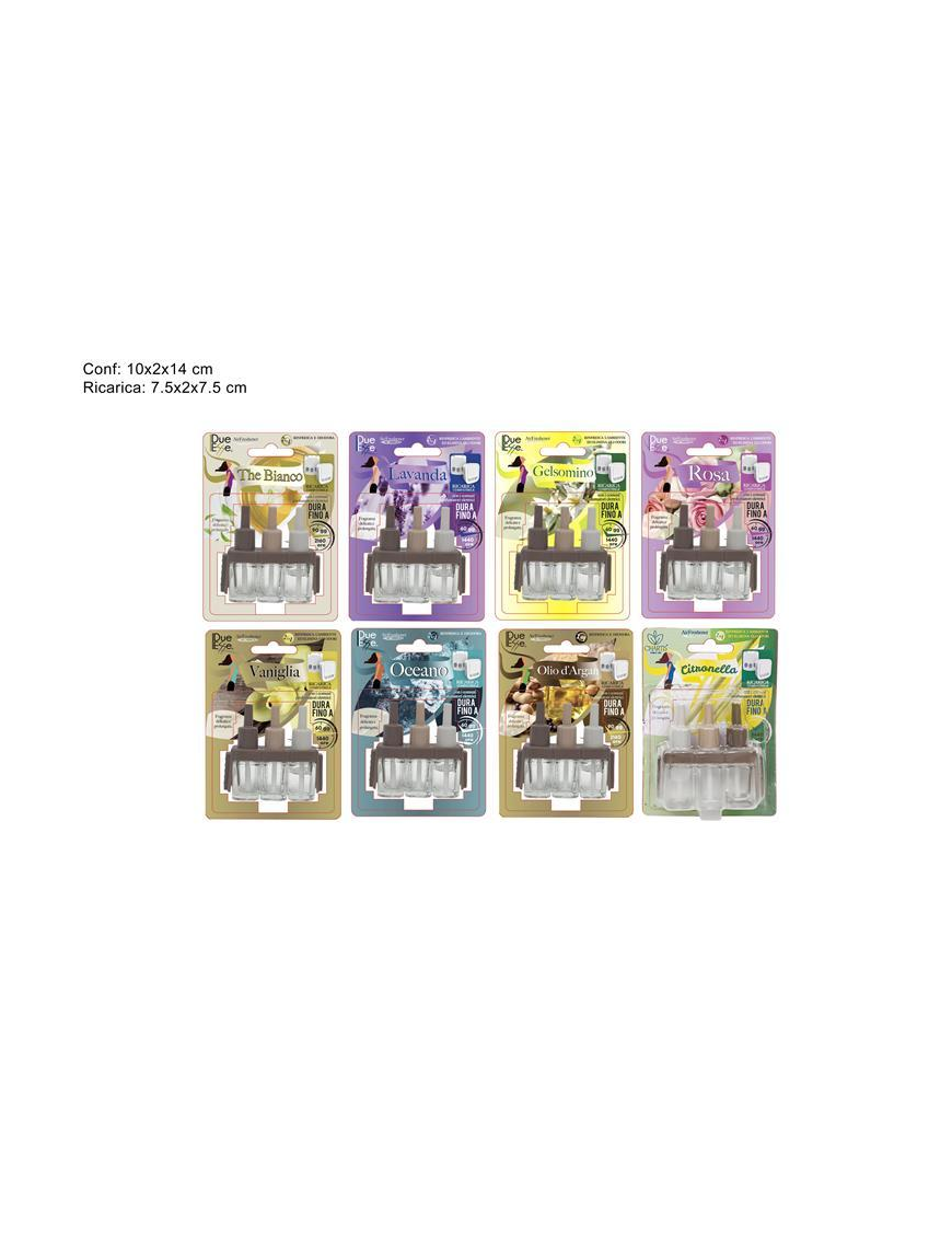 TRIPLE DIFFUSER REFILL WITH ASSORTED FRAGRANCES