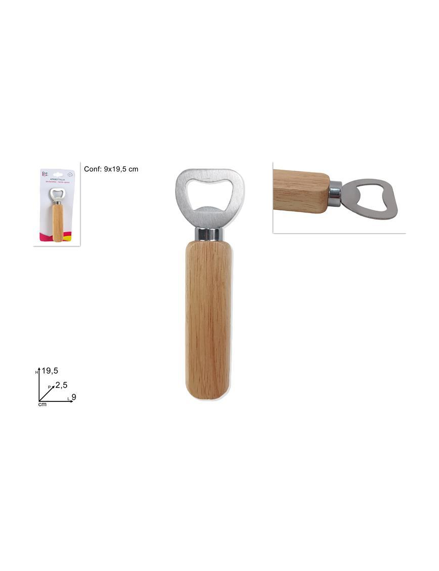 APRIBOTTIGLIE MANICO IN LEGNO