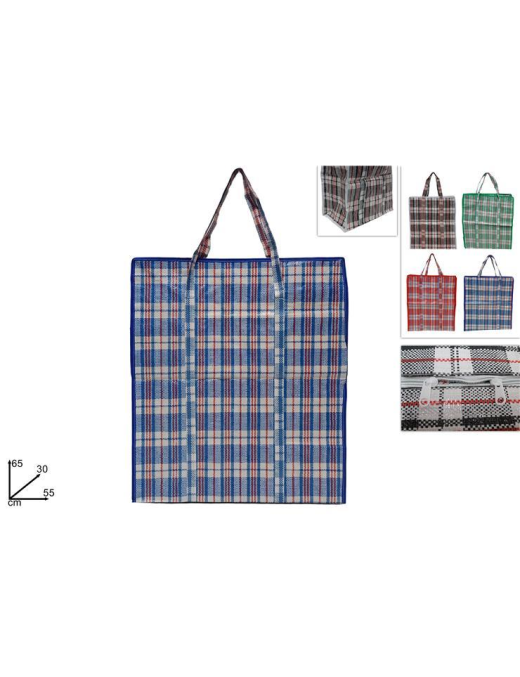 PLASTIC SHOPPING BAG 55x65x30cm