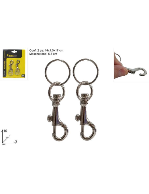 BRICO LINE KEY RING CARABINER 2 pieces