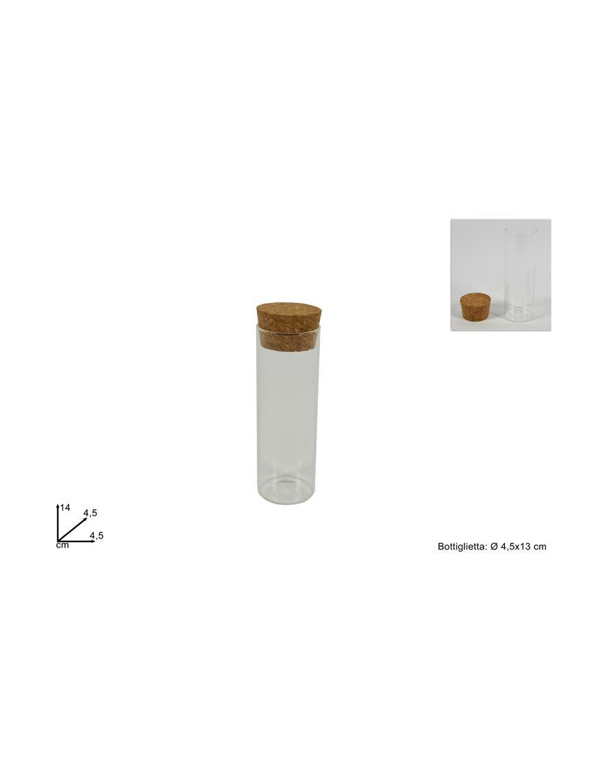 GLASS LINE BOTTLE CORK CAP 45x130mm