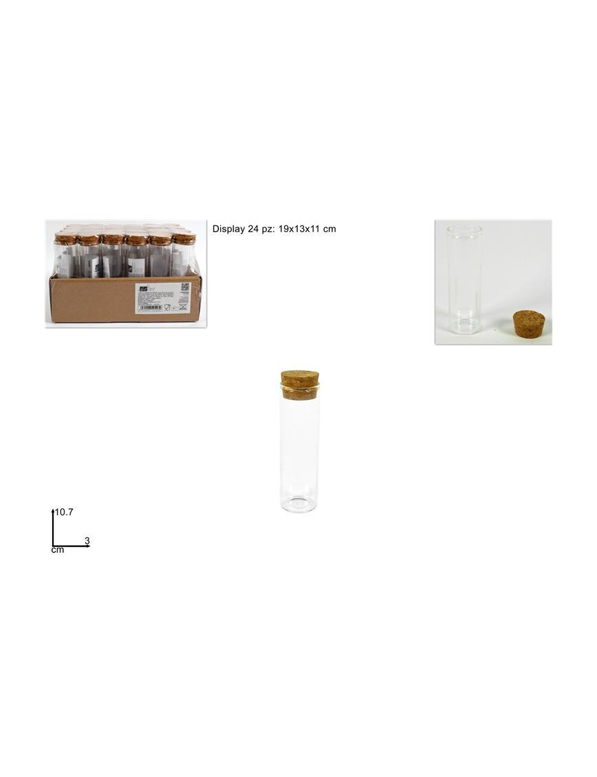 GLASS LINE BOTTLE CORK CAP 30x107mm