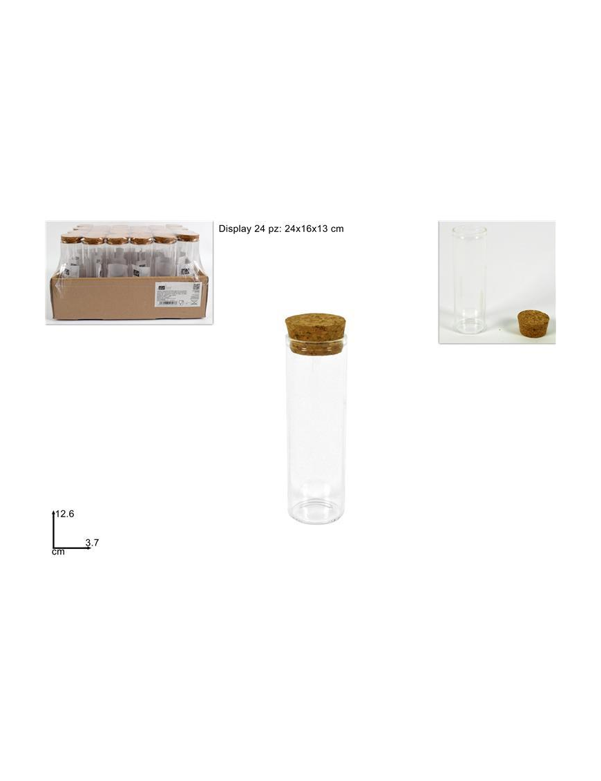 GLASS LINE BOTTLE CORK CAP 37x126mm